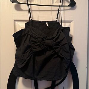 Timing Black Bow Detail Camisole